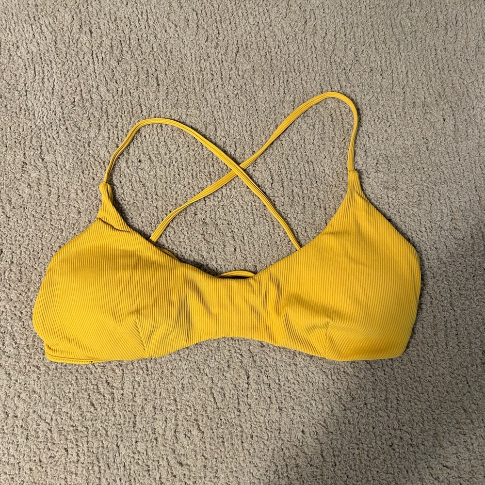 Zara yellow bikini top